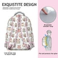 thumbnail image 2 of Big Eyes Owl Pattern Student’s Backpack Wear-Resistant, Waterproof, Adjustable Strap School Bag with Breathable Padding, Multifunctional for Sports, Camping, Travel, and Daily Use, 2 of 5