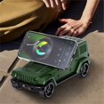 thumbnail image 3 of Altavoz Inalámbrico Bluetooth con Diseño de Coche, Luces, Flash, Reproducción de Tarjeta TF, Radio FM, Adorno de Escritorio, Regalo para Niños, Color Negro., 3 of 5
