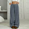 thumbnail image 5 of Sherpa Pajama Pants Women Soft Drawstring Elastic Waist Fluffy Pj Pants Comfy Lounge Fleece Lined Sleepwear Bottoms Dark Gray S, 5 of 6