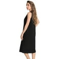thumbnail image 2 of Just Love Short Sleeve Nightgown Sleep Dress for Women (Black - I Heart Sleep, 2X), 2 of 3