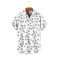 thumbnail image 6 of Fewfanhot Shirts for Men Hawaiian Valentine's Day Heart Print Button Down Short Sleeve Casual Fashion Shirt, 6 of 6