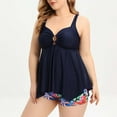 thumbnail image 6 of Danhjin Womens Swimdress Plus Size Two Piece Swimsuit Tankinis Set on, 6 of 8