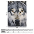 thumbnail image 4 of HENGT  Korean Mink Blanket , 5.7 LB - Ply Reversible Soft Warm Plush Flannel Blanket (Dark Wolf/Wolf, King), 4 of 6