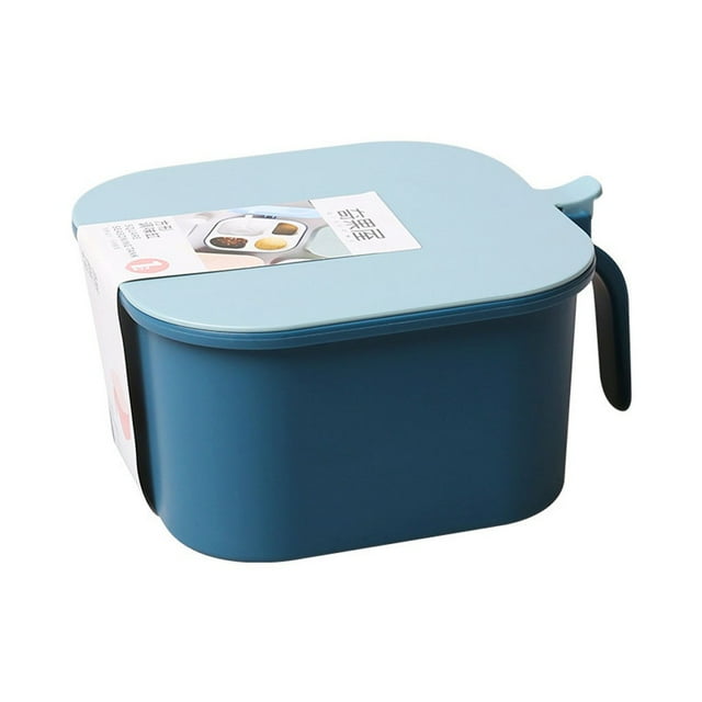 EGNMCR Organisateurs de Placard et Rangement, Malles de Rangement et Sac à Épices Pots à Quatre Compartiments Boîte de Rangement Ronde à Condiments multi-Compartiments Épices Pots à Quatre Compartiments