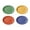 Assorted, variant on G.E.T. Melamine Plastic Oval Serving / Dinner Platter, 9.75" x 7.25", Diamond Chexers (Set of 4)