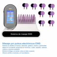 thumbnail image 4 of Parches de Masaje Inteligente EMS y TENS, 8 Canales, 6 Memorias, Electrodos de Silicona, Recargable, para Cuerpo Completo, 4 of 6