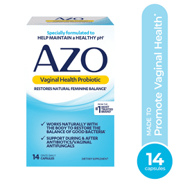 AZO Complete Feminine Balance Daily Vaginal Health Probiotic Capsules 30 Ct Walmart