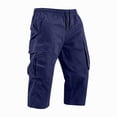 thumbnail image 5 of Mens Cargo Shorts Tactical Casual Lightweight Bermuda Shorts Hiking Travel Summer Below the Knee Shorts, 4XL, 5 of 7