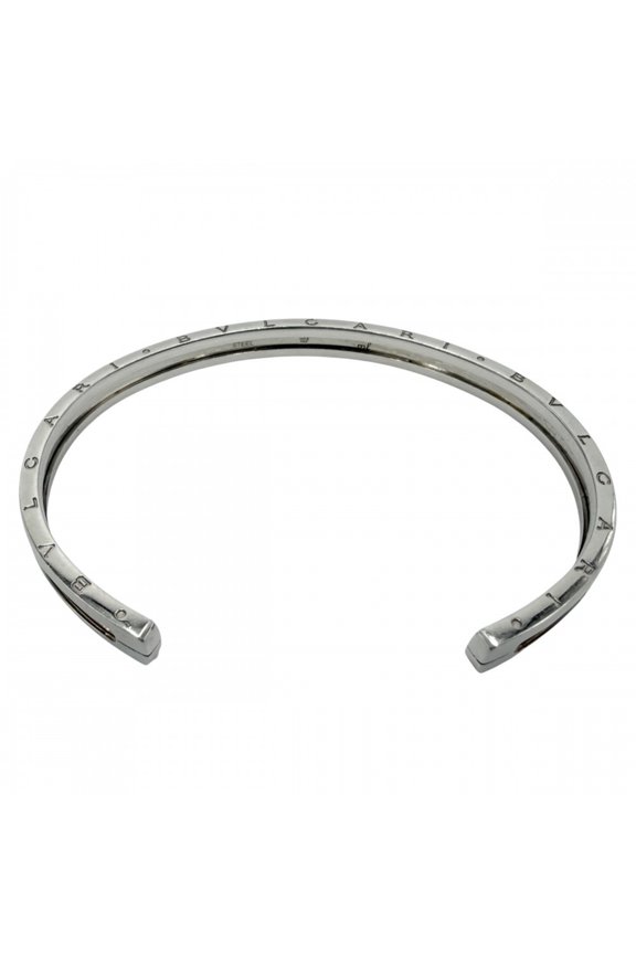 Pre-Owned Bvlgari Bulgari B-zero 1 Open Bangle Bracelet for Women, Au750 PG 18K Gold, Stainless...