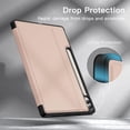 thumbnail image 6 of JETech Case for Samsung Galaxy Tab S9 Plus 12.4-Inch with S Pen Holder, Slim Folio Stand Protective Tablet Cover, Multi-Angle Viewing (Rose Gold), 6 of 6