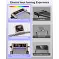 thumbnail image 2 of Walking Pad Treadmill with 12% Incline & Dual LED Display, 4 in 1 Walking Pad with Handle Bar, 3.5HP Foldable Under Desk Treadmill, Portable Treadmills for Home 350LBS, 4 Adjustable Incline, 2 of 9