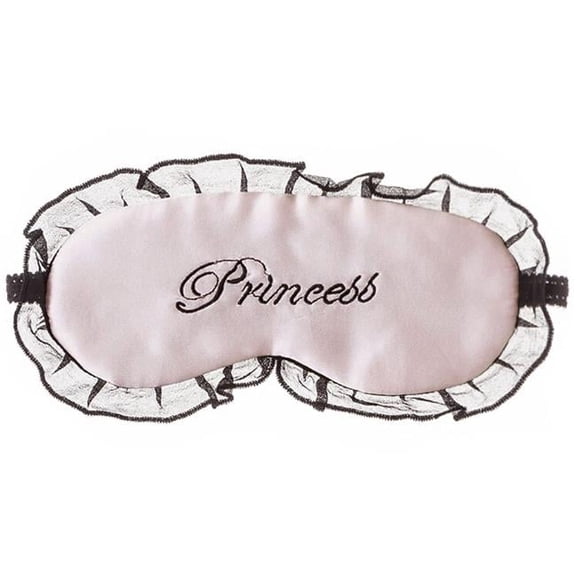 Double Sided Silk Eyeshade Sleep Eye Mask - Pink Chiffon - Princess