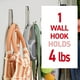 thumbnail image 3 of Gancho doble Storage Hook Command, tamaño grande, níquel cepillado, 1,8 kg, 3 of 9