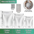 thumbnail image 5 of Resealable Mylar Bag For Food Storage - 50 Pack With Oxygen Absorber - Ideal For Grains And Nuts, 5 of 5