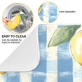 thumbnail image 2 of Yayeee Dish Drying Mat for Kitchen Counter 18"x24" Microfiber Absorbent Pad, Retro Lemon Leaves, 2 of 7
