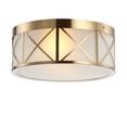 thumbnail image 3 of JONATHAN Y Cadence 15" Drum Metal/Glass Flush Mount, Brass Gold, 3 of 7