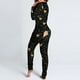 thumbnail image 3 of Pijama de Halloween para mujer, Pelele con estampado de amor, funcional, abotonado, con solapa en el trasero, para adultos, cálido, ropa de dormir completa, 3 of 4
