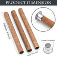 thumbnail image 2 of 20PCS Wood Spiral Candle Wicks 4x0.32inch/100x8mm, Wood Wick Tube with Stands for Candle Making, Natural Round Wooden, 2 of 6
