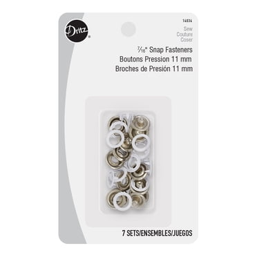Dritz Snap Fasteners, 7 Count