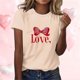 thumbnail image 2 of RKSTN Valentines Gift Valentine Shirts for Women Oversized Crewneck Valentine's Day Graphic Print Short Sleeve T Shirts Pullover Top Womens Casual Round Neck Plus Size Loose Comfy Summer Tee Shirts, 2 of 6