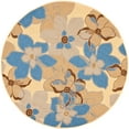 thumbnail image 3 of SAFAVIEH Courtyard Qendro Floral Indoor/Outdoor Area Rug, Terra Natural/Brown, 5'3" x 7'7", 3 of 5