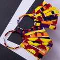 thumbnail image 5 of XIAOHUAGUA African Fabric Tassel Earrings Set for Ankara Fringe Hoop Earrings for Women, 5 of 5