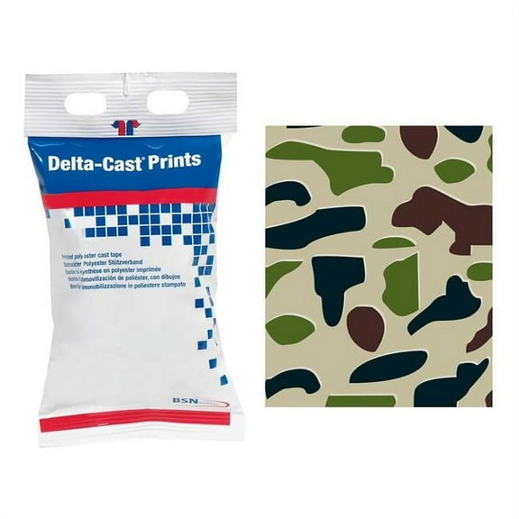 BSN Medical 452991-CS 3 in. x 15 Yard FlashCast Elite Cast Tape, Camouflage Print - Pack of 10
