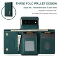 thumbnail image 2 of Back Wallet Case for Google Pixel 7, Detachable Card Slots Holder Kickstand Magnetic Closure Cover with Premium PU Leather Soft Silicone Shockproof Drop Resistant Protective Case, Green, 2 of 8