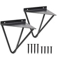 thumbnail image 1 of 2pcs Wall Mounted Shelf Bracket Iron Art Triangle Rack Modern Home Decor Kitchen Banmo, 1 of 3