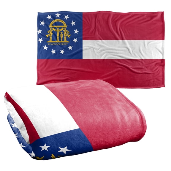 Georgia Flag Silky Touch Super Soft Throw Blanket 36" x 58"