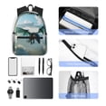 thumbnail image 4 of Disketp Cloud Sky Green Dragon Mochila Ligera Clásica con Múltiples Bolsillos, Mochila Casual para Hombre y Mujer, Ideal para Escuela, Trabajo y Viajes, 4 of 6