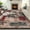 Red/Green, variant on Modern Floral Area Rug, Washable Non-Slip Neutral Rug, Retro Style Floor Cover for Living Room, Kitchen, Laundry Room, Indoor Carpet Mat