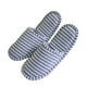 thumbnail image 1 of Zapatillas de viaje cómodas para hombre y mujer con rayas azules plegables para uso en hoteles, 1 of 8
