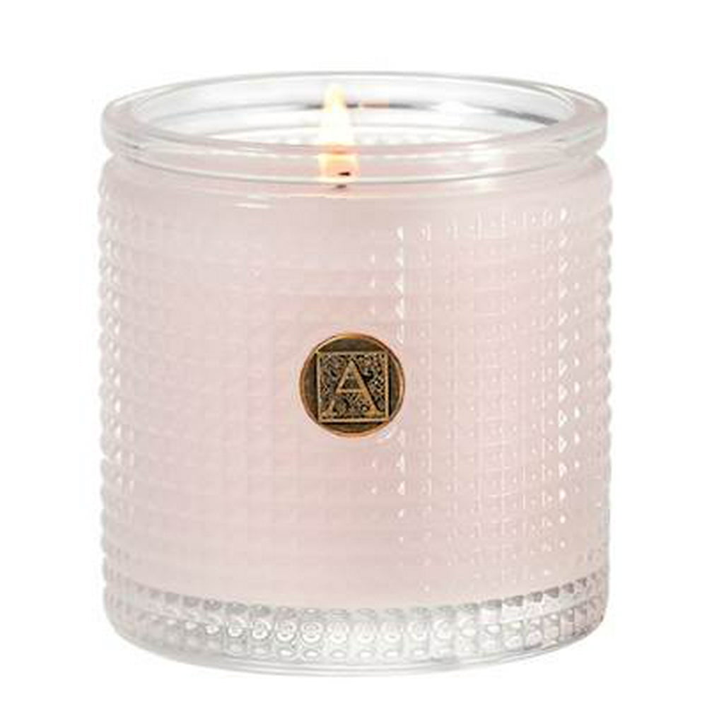 SANTALUM BLOOMS Aromatique Textured Glass Scented Jar Candle