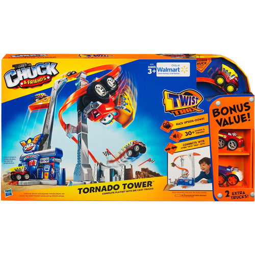 Hasbro Tower Tonka Chuck II & Friends Cast Garage Tornado Action Turm Spielset 