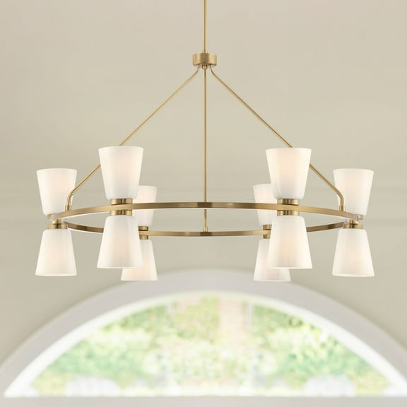 Possini Euro Design Possini Euro Lizzie 36" Wide Gold 12-Light Chandelier