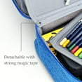 thumbnail image 4 of Wrapables Large Capacity 72 Slot Pencil Case for Colored Pencils, Stationery Pouch, Blue, 4 of 7
