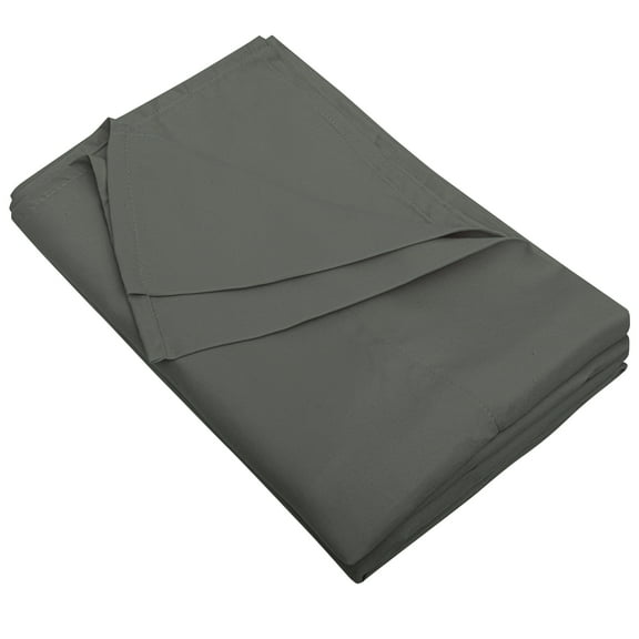 Flxxie 1800 Count Soft Brushed Microfiber Flat Sheet, Shrinkage, Fade Resistant Bedding Top Sheet, Easy Care, Dark Gray, Queen, 90"x102" with 4" hem