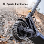 Adults Electric Scooter with 10''off-Road Tire, 2912W Peak Dual Motor, 40 MPH Top Speed, 71 Miles Max Range, 297 Lbs Max Load, IP54, Folding E-scooter with LED