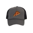 thumbnail image 1 of Adult Men's Pepperoni Pizza Slice Rope Foam Trucker Hat, Black/Dark Grey, 1 of 2