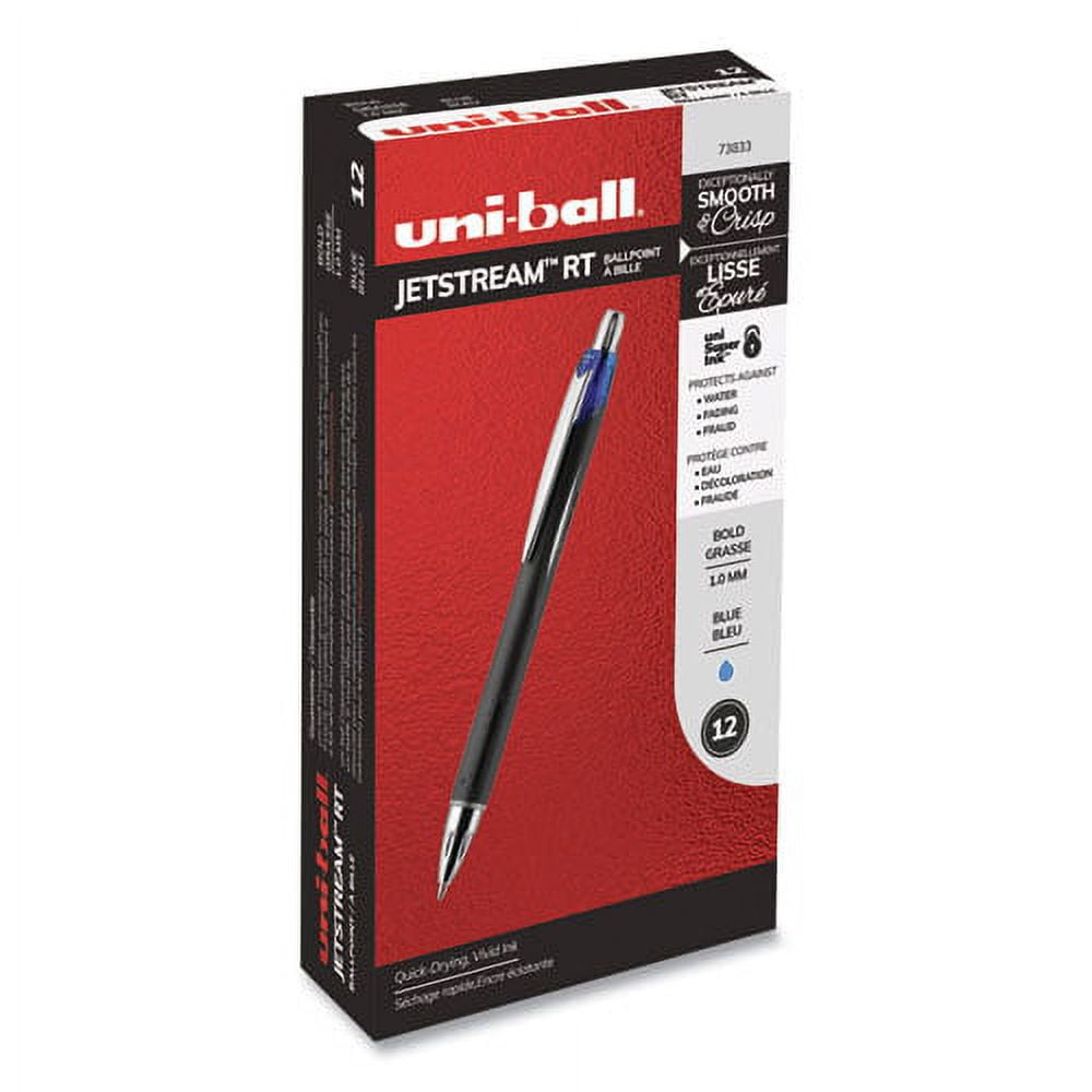 "Jetstream Retractable Ballpoint Pen, Bold 1 Mm, Blue Ink, Black Barrel | Bundle of 2 Dozen"