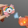 thumbnail image 2 of GUANGHONG Rainbow Projection Camera Keychain Student Couple Schoolbag Exquisite Hanger Keychain Pink, 2 of 5