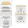 Onion Garlic Storage Bin, Food Container Set, Storage Canisters for