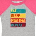 thumbnail image 4 of Inktastic Eat Sleep Muay Thai Repeat Boys or Girls Baby Bodysuit, 4 of 5