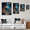 thumbnail image 4 of Designart Futuristic Landscape In Space II Canvas Wall Art, 4 of 5