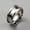 Silver, variant on Stainless Steel Silver Grooved Finger Ring Settings Ring Core Blank Inlay 8mm Size 7 R49