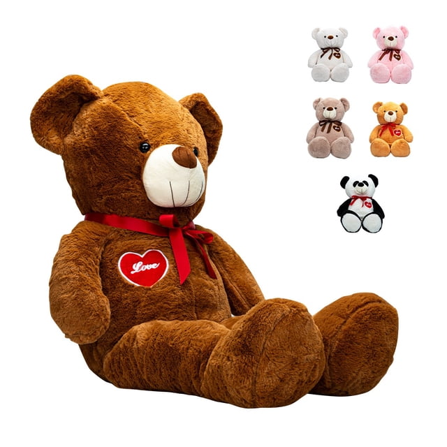 Oso De Peluche Teddy Grande Abrazable Corazón 1 Metro