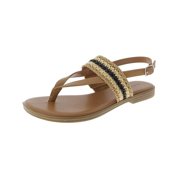 Style & Co. Womens Sadiee Raffia Open Toe Thong Sandals