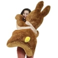 thumbnail image 6 of Giant Stuffed Brown Bunny 42 Inch Soft American Made Plush Rabbit Made in USA America, 6 of 7