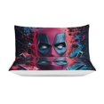 Deadpool Anime Cartoon Bedding 3Piece Set, 79 X 90 Inches, 1 Duvet